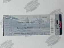 2007 Oakland Athletics At Cleveland Indians Ticket 62507 Cc Sabathia Win 2007 Oakland Athletics At Cleveland Indians Ticket 62507 Cc Sabathia Win