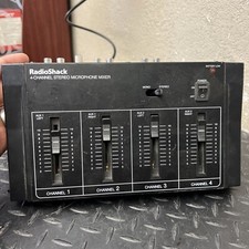 Vintage Radio Shack 4 Channel Stereo Microphone Mixer
