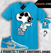 Shirt Match AJ 1 High UNC Reimagined Sneaker Matching Tee Sneakerhead Joe Cool