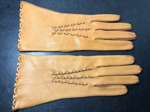 Vintage Deerskin Table Cut Gloves by Joseph Bruchac Taxidermy