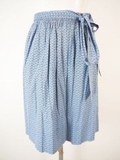 Dirndl apron short blue dirndl apron cotton with pattern ts2428