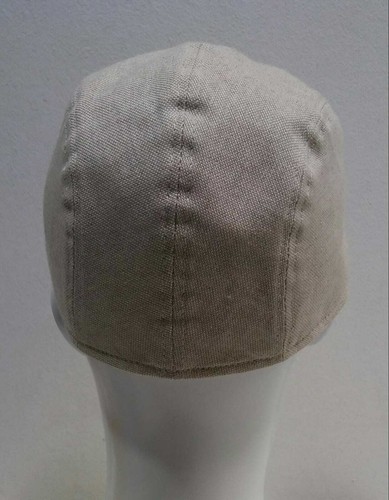 Coppola Mütze Gänseschnabel Sommer 100% Leinen hell Made in Italy - Bild 2 von 4