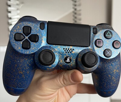 Sony PS4 Playstation 4 Controller Dualshock 4 V2 Titanium Blue Gold NEU Custom
