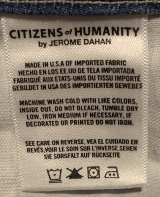 Jupe Crayon Citizens Of Humanity – Taille 24, Bauhaus – 98% Coton – Neuve Avec Étiquettes (PVC 188€)
