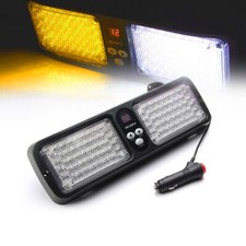 Led Sunshield Visor Strobe Lights Emergency Beacon 12 Flash Pattern Amber White Led Sunshield Visor Strobe Lights Emergency Beacon 12 Flash Pattern Amber White