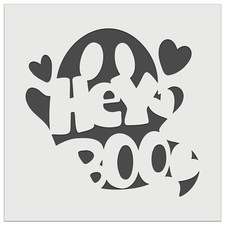 Hey Boo Ghost Halloween Wall Cookie DIY Craft Reusable Stencil