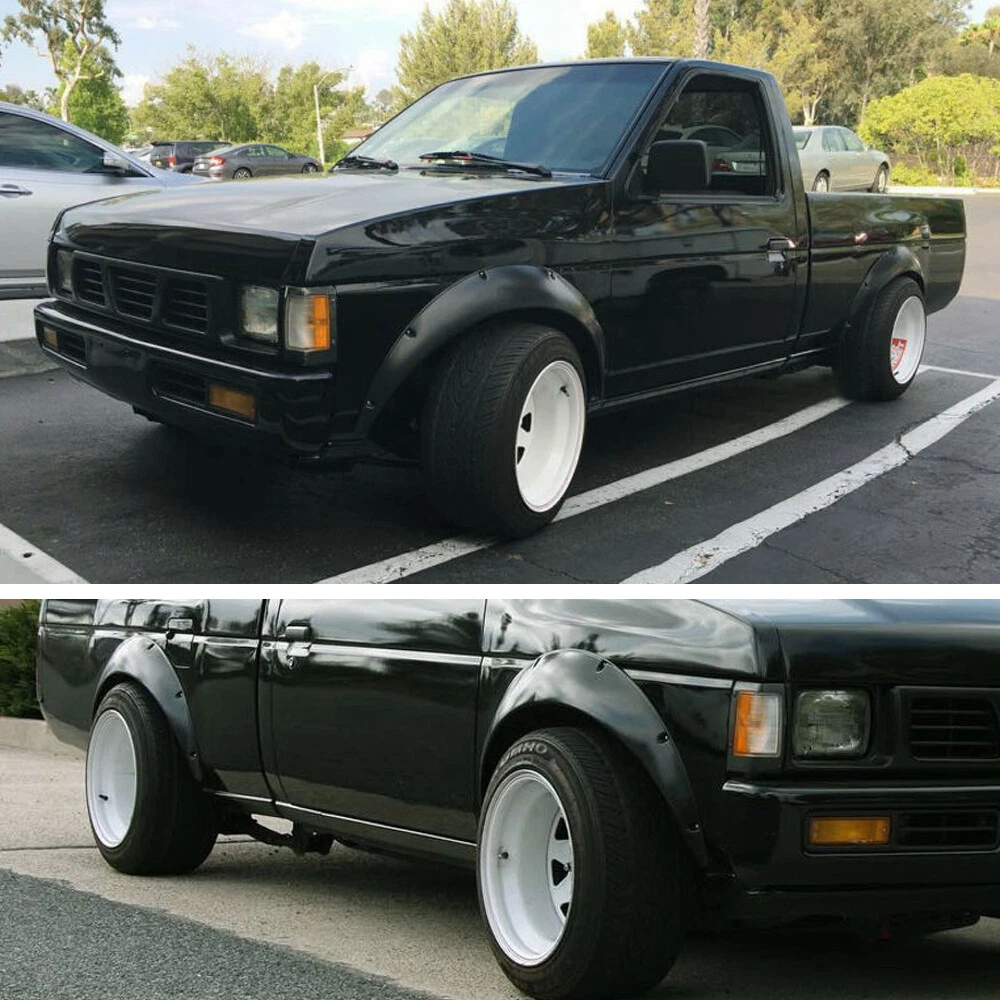 Fender flares For Nissan D21 Hardbody Extra Wide Body Kit Wheel Arches Black