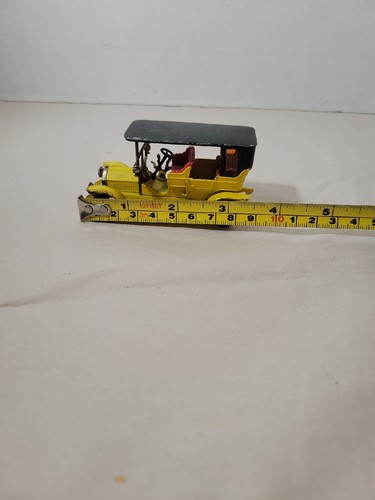 MATCHBOX MODELS OF YESTERYEAR NO Y-5 1907 PEUGEOT YELLOW 1969 For Repair - Picture 9 of 9
