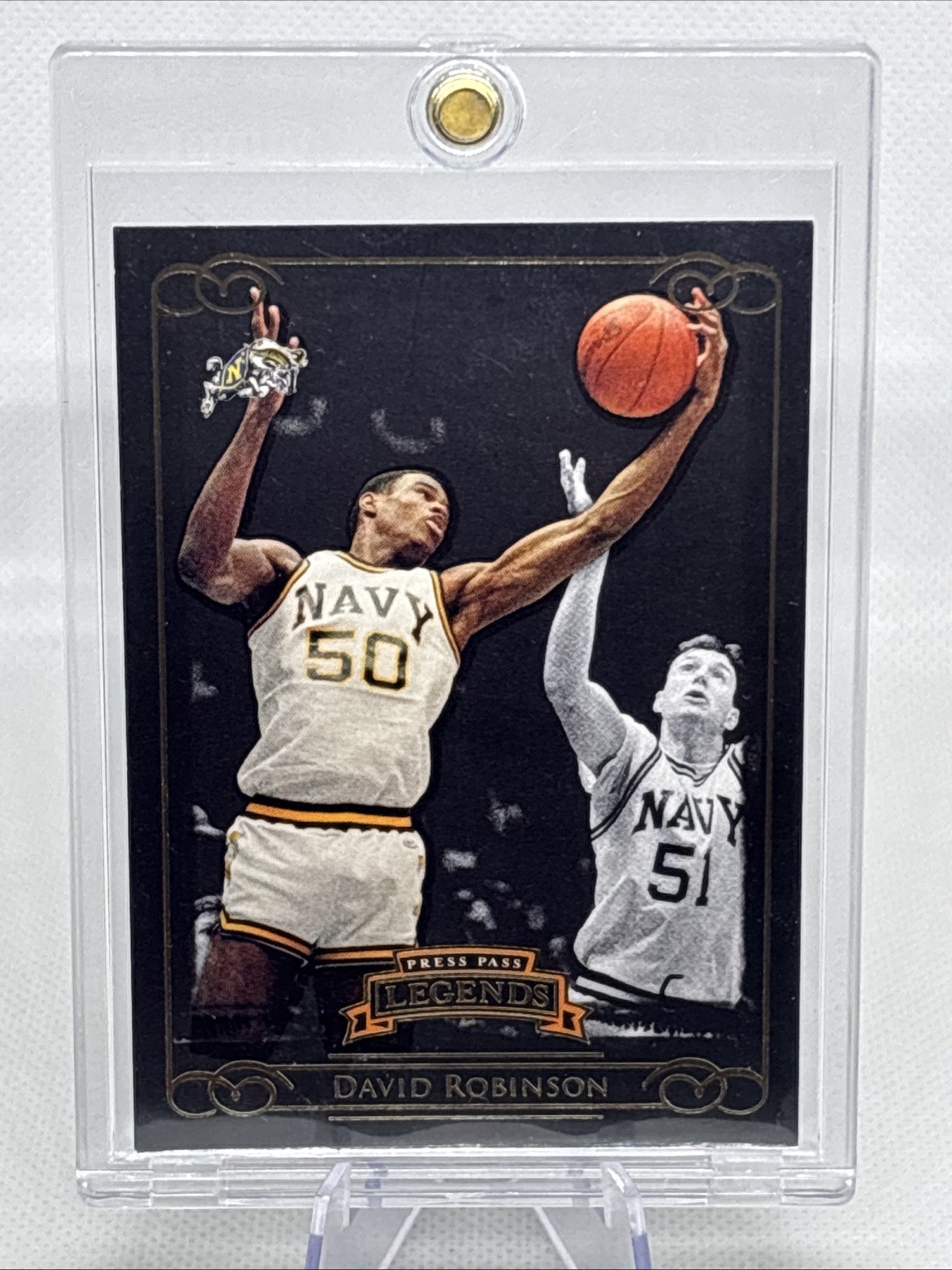 2008-09 Press Pass Legends - David Robinson #49 Gold 99/99! Navy HOF EX