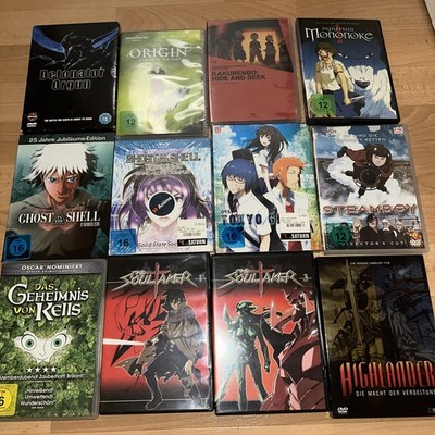 Anime DVD Sammlung 12 Stück Ghost in the Shell gibli Tokyo Guhl Soultaker