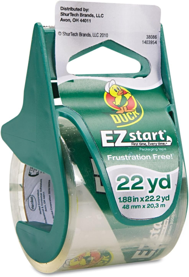 EZ Start Packaging Tape, Clear Packing Tape for Mailing, Moving ...