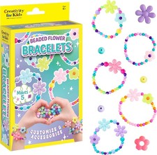 Creativity for Kids Beaded Flower Bracelet Making Kit DIY Jewelry Craft Kit fo