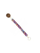 Gagliano Cello  Bass Endpin Stopper Detachable Strap -Bright Geometric Pattern