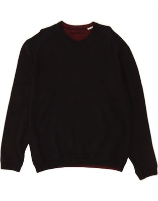 Tommy Bahama Herren V-Neck Pullover Sweater Large Schwarz CU04