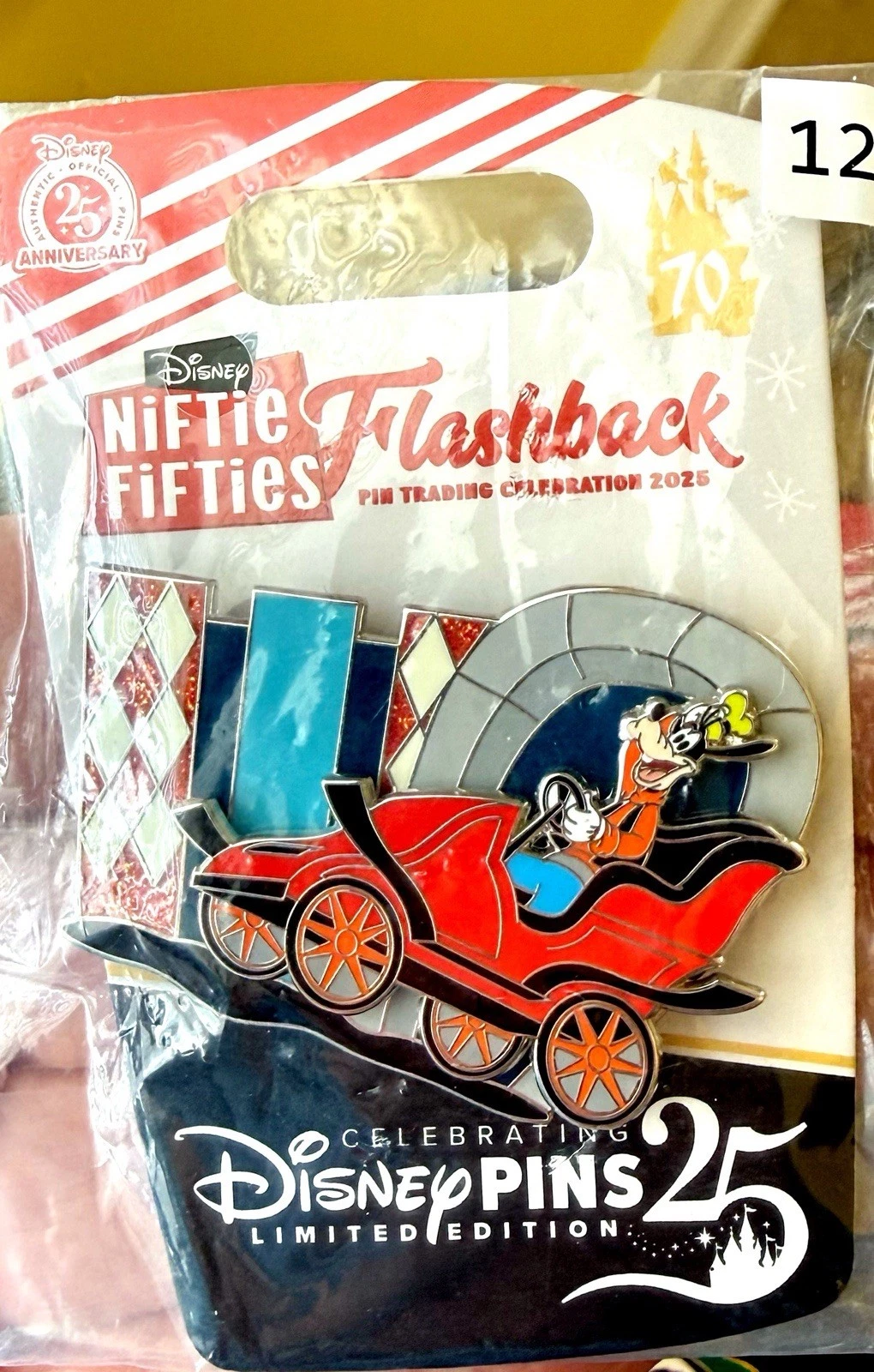 Disney Niftie Fifties Flashback Goofy Mr. Toad LE 500 Pin Slider