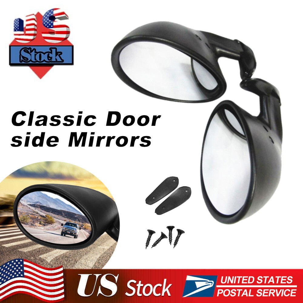 2X Sport Side View Car Mirrors For SUV Car Truck Van Traffic Safety Universal thumbnail 8