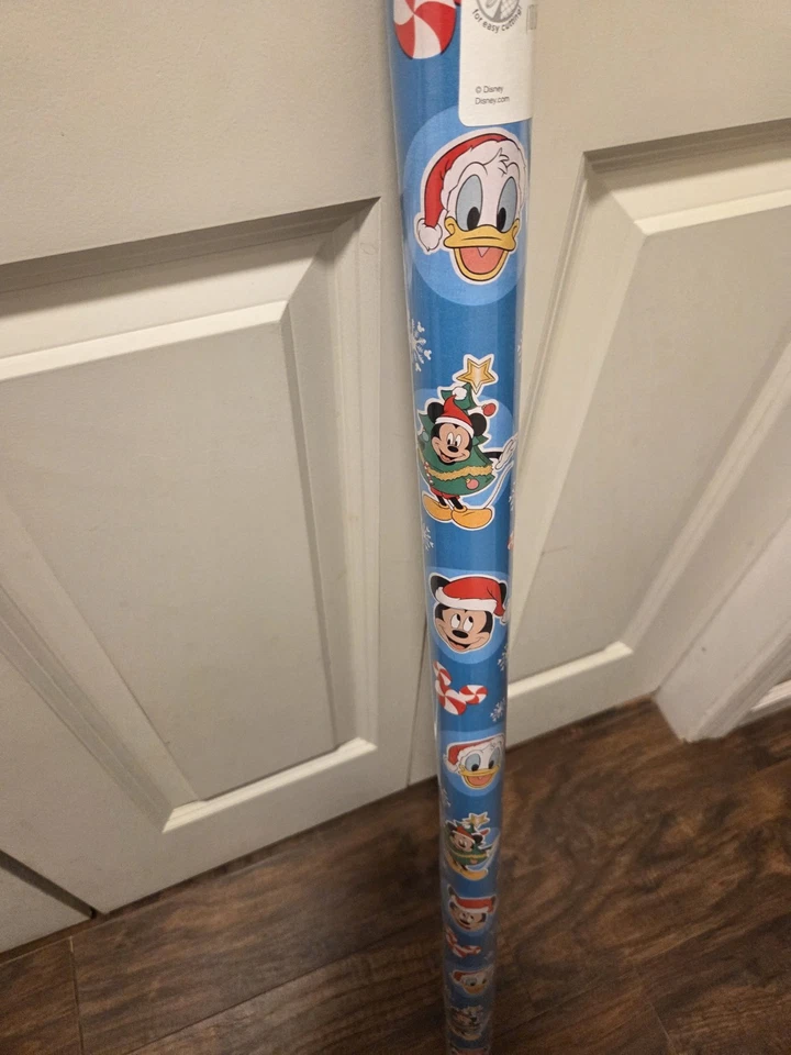 Disney Wrapping Paper Christmas Mickey Mouse 60 Sq Ft. - Image 2 of 3