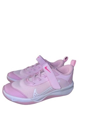 Nike Girls Pink Hook & Loop Mesh Sneakers Comfort Breathable Athletic Shoes 12C