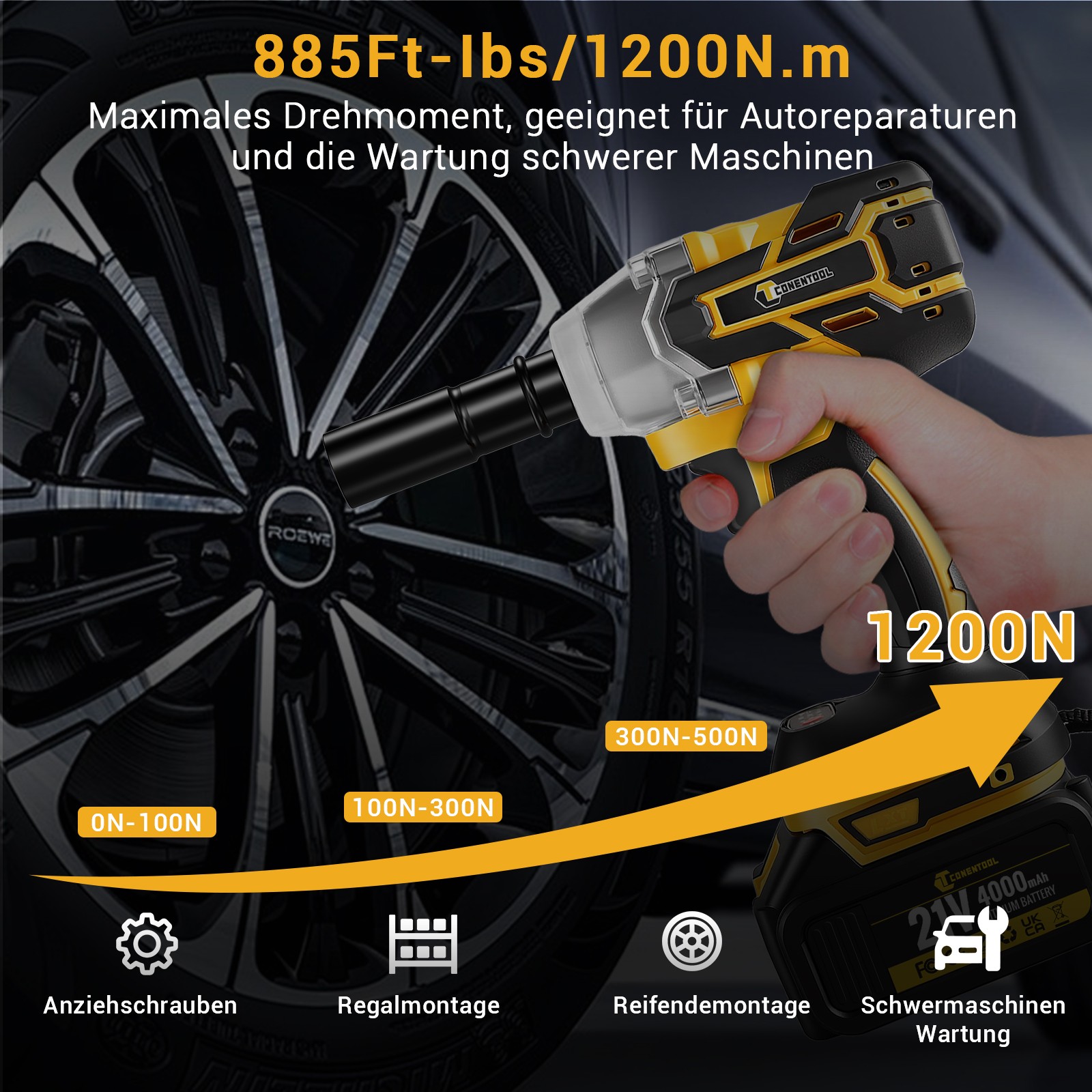 Avvitatore a percussione Makita 21V 1200Nm foto 5
