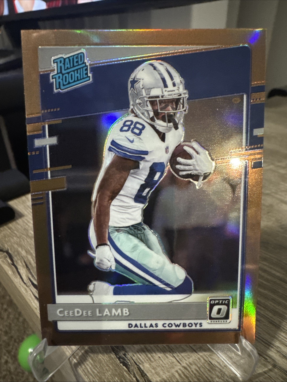 2020 Panini Donruss Optic - Rated Rookies CeeDee Lamb #156 Bronze Prizm (RC)