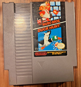 Super Mario Bros. Duck Hunt Nintendo NES 1988 Video Game Genuine Authentic 80's