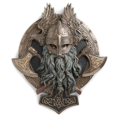 Veronese Design 16 3/8 Inches Viking Berserker Twin Axe Valhalla Cold Cast