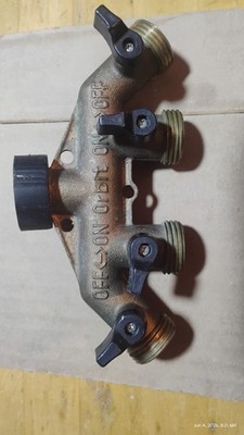 Orbit SunMate 56656 Brass 4-Port Manifold Faucet