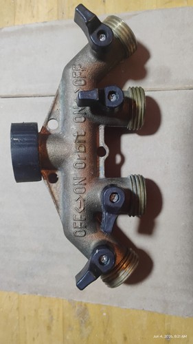 Orbit SunMate 56656 Brass 4-Port Manifold Faucet
