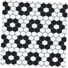  Black Biscotto Peel & Stick Floor Tiles, FP3931 12"L x 12"W x 0.06"T