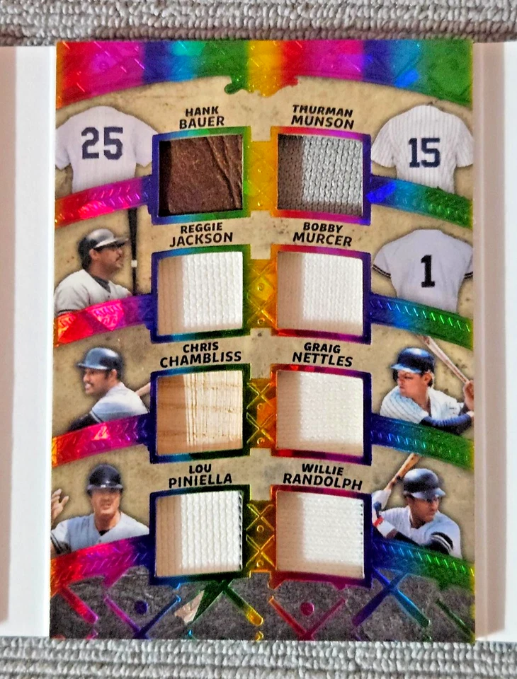 2025 LEAF SPECTACULAR YANKEES LEGENDS 24 GAME-USED RELICS - RUTH, GEHRIG...#2/3 - Image 4 of 4