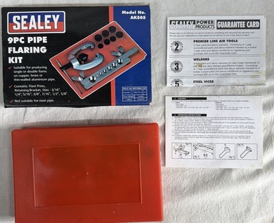 SEALEY Bremsleitung Bördel Kit Werkzeug 9 Stck AK505 Originalverpackt Neu Kostenloser Versand UK  