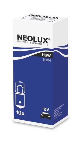 ✅Fits NEOLUX NLX434 K10SZT Light bulb H6W (10 pcs) 12V 6W Light bulb ⭐UK Seller⭐