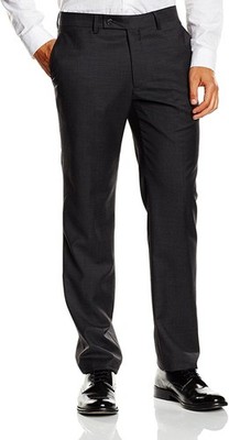 Daniel Hechter men's pants, straight leg builder, gray, size 98, 44L, XS to S