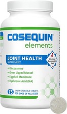 75 count bundle of Cosequin Elements Joint Health Chewable Tablets for Dogs