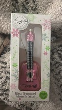 Pink Guitar Christmas Ornament