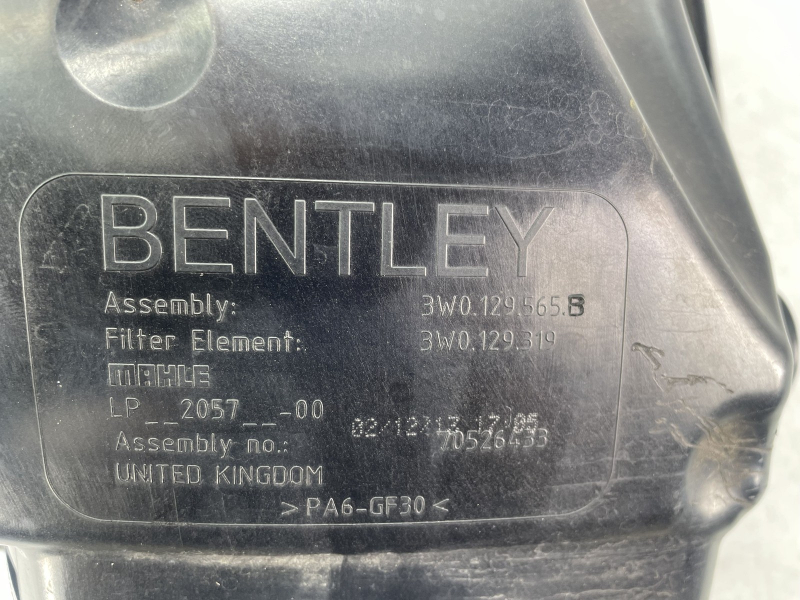 ✅ 13-17 OEM Bentley Continental GT GTC 4.0L Front Left Driver Air Intake Cleaner