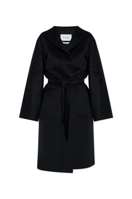 MAX MARA Lilia Black Cashmere Midi Cardigan Coat New & Authentic