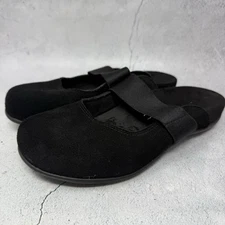 Vionic Laurel Shoes Women's Sz 8 M Black Suede Slip-On Comfort Mules
