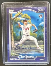 2025 Topps Bob Ross Baseball Spencer Schwellenbach Auto RC Prussian Blue #/50