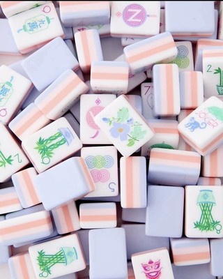 American Mahjong Game Set, 160 LIght Purple Layered Mah Jong Tiles