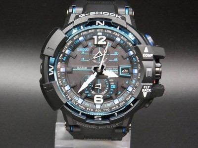 CASIO G-SHOCK Gravitymaster GW-A1100FC Solar Quartz Watch Black Blue Fast Ship
