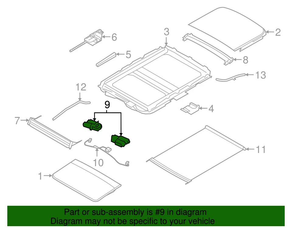 Подлинный Ford 2009-2016 Lincoln MKS - мотор в сборе без привода 8A5Z-15790-A - Изображение 2 из 4