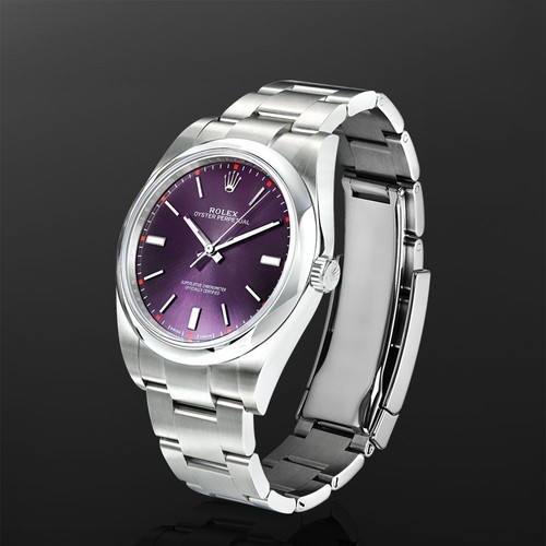 Rolex Oyster Perpetual 41 Orologio 41MM Viola Indice Indicatori Ore Quadrante Acciaio Inox... - Foto 10 di 10