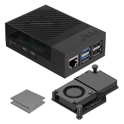 Argon Poly 5+ Raspberry Pi 5 Case Includes Active Cooler Fan & Heatsink