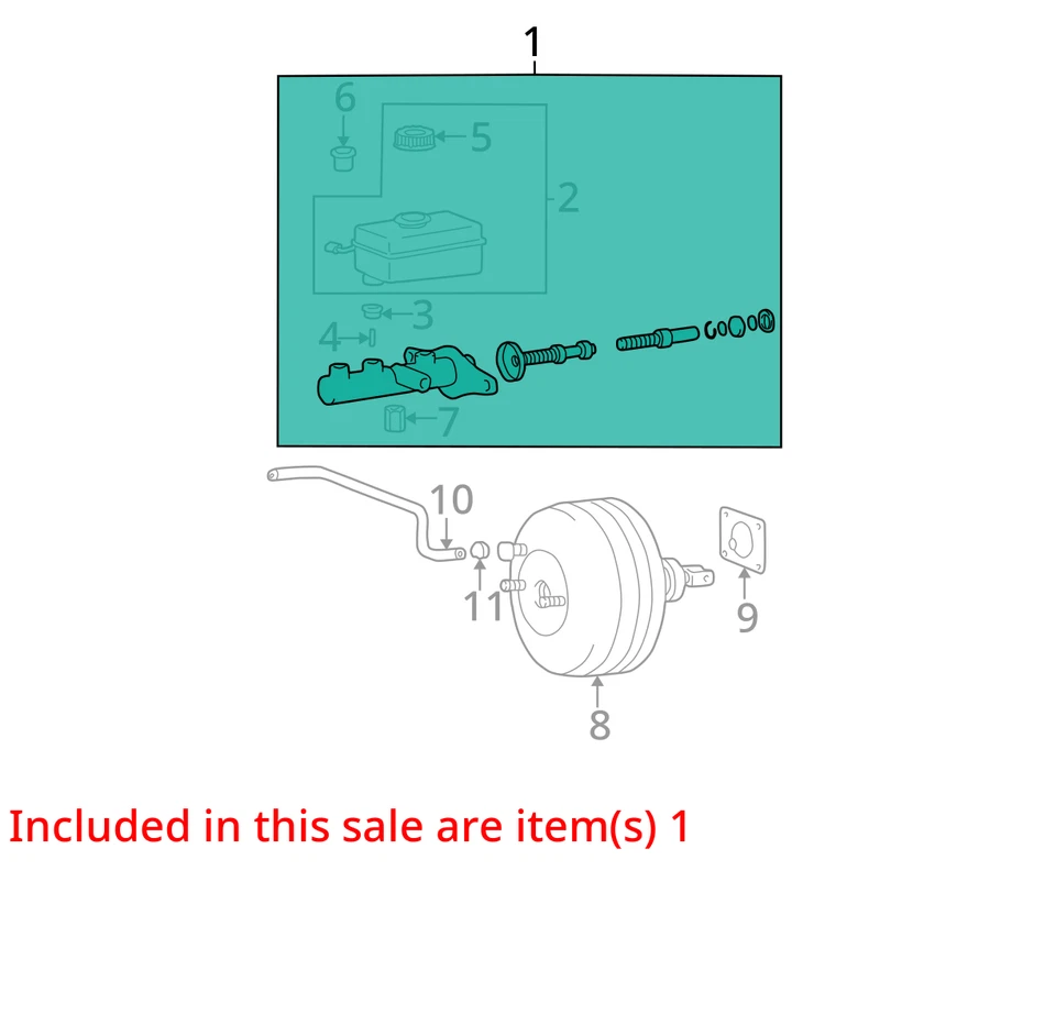 1999-2005 Hyundai Sonata Brake Master Cylinder A6S4U - Image 2 of 3