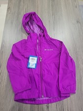 Columbia Girls Waterproof Windbreaker Hooded Switchback II Jacket Purple. Sz XXS