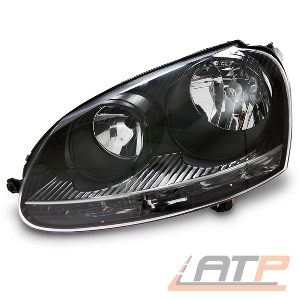 Scheinwerfer H7/H7 Chrom/Schwarz Links MIT Stellmotor LWR FÜR VW Golf 5 1K-image
