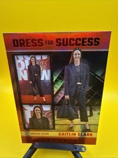 2025 Panini Caitlin Clark Chronicled Holo Red Foil Dress For Success #62 WNBA