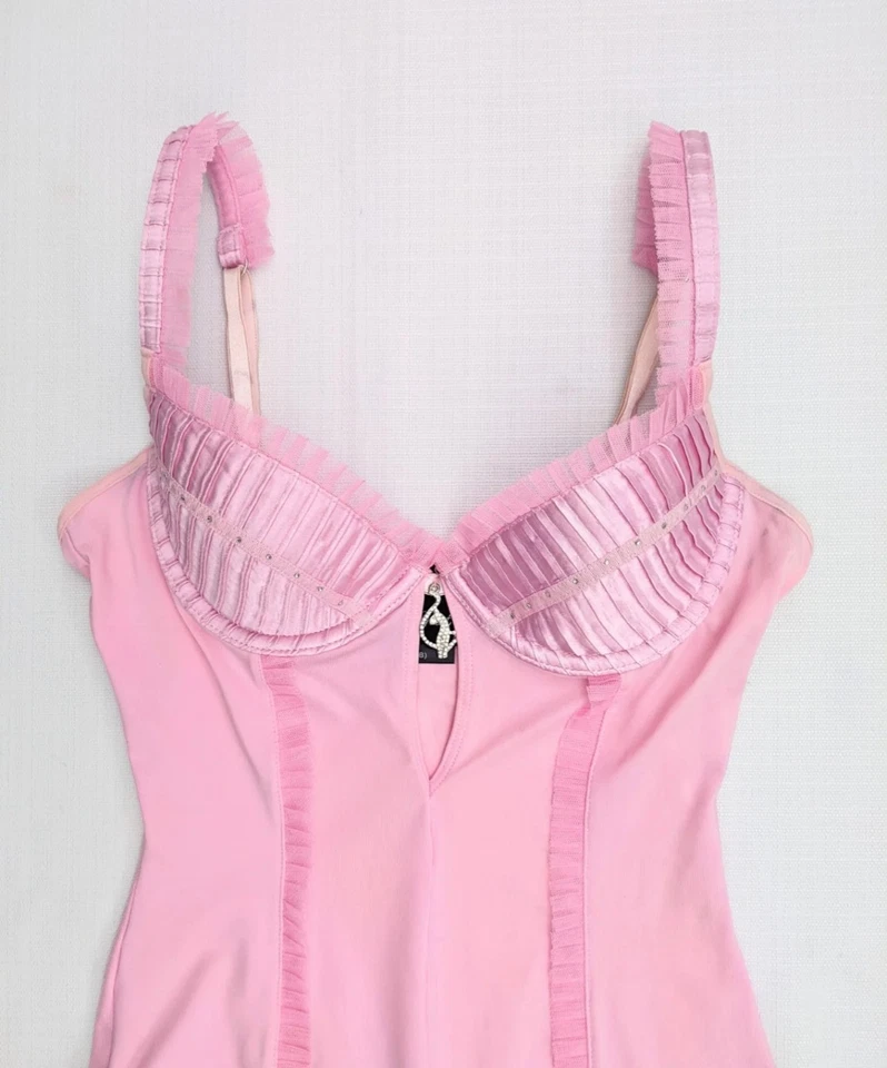 Body para mujer vintage raro Baby Phat rosa Foto 2 de 4