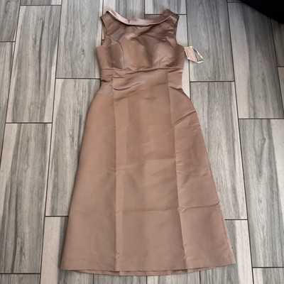 Women s Laundry By Shelli Segal A-Line Cocktail Bridesmaid Gold Dress Size 8